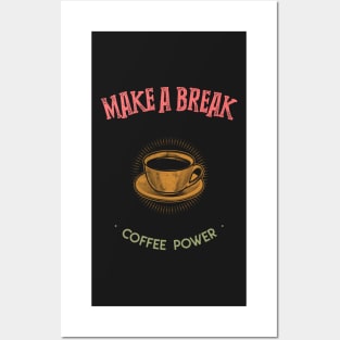 Coffee Power Professional Coffee Drinker Posters and Art